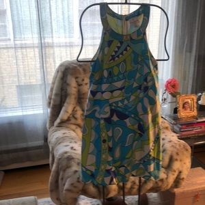 Julie Brown 100% silk sleeveless dress S2
